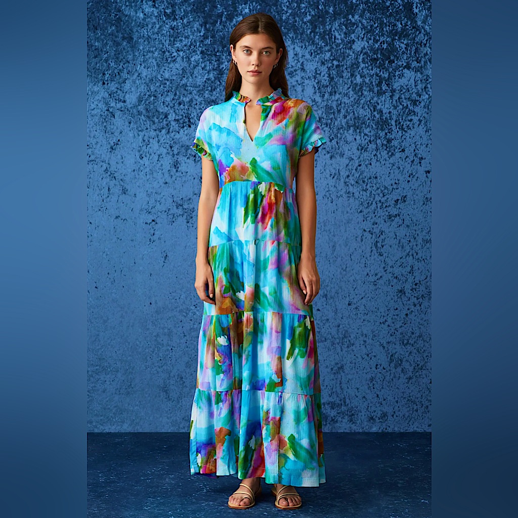Marie Oliver Farah Dress Watercolor